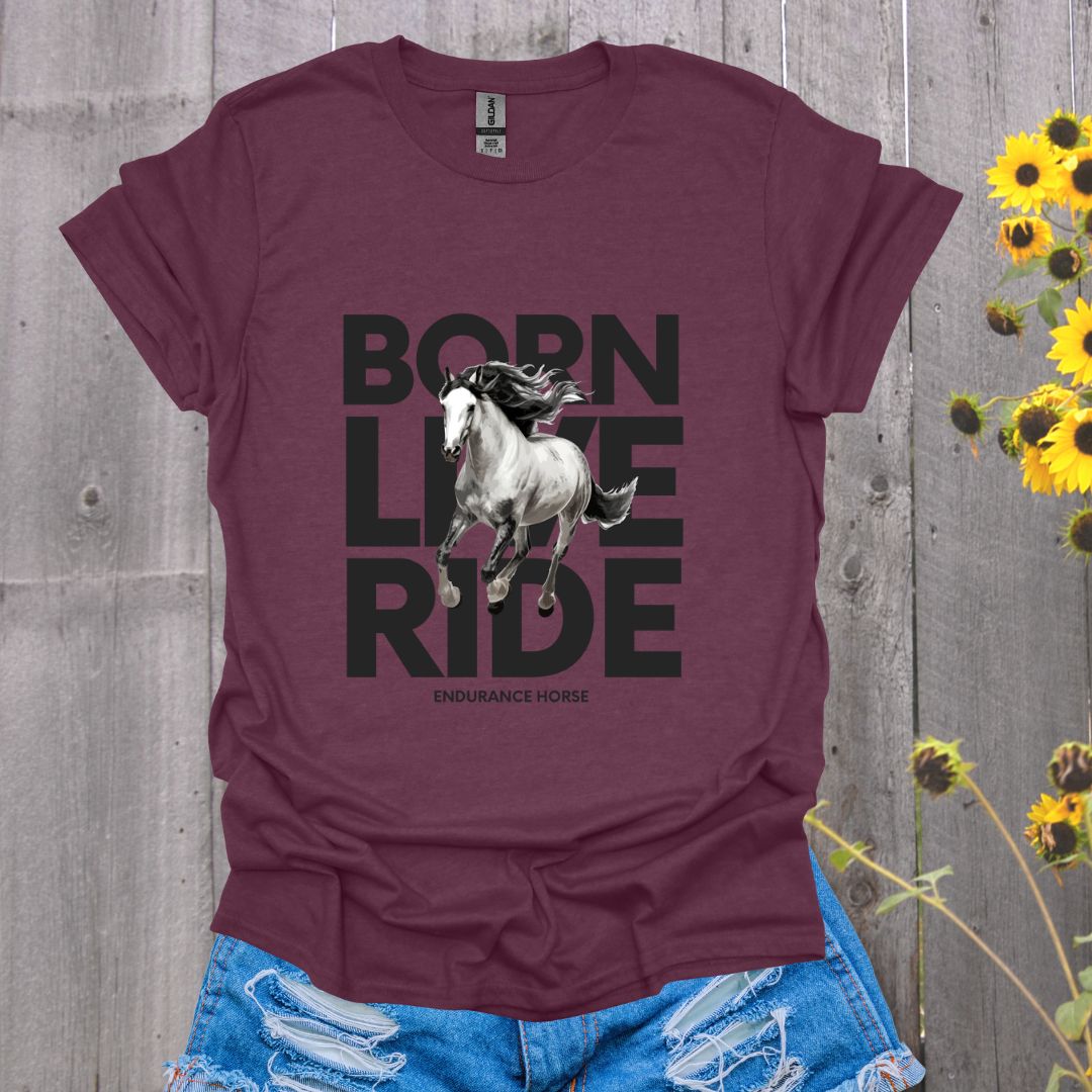 Born Live Ride Horse Softstyle T-Shirt