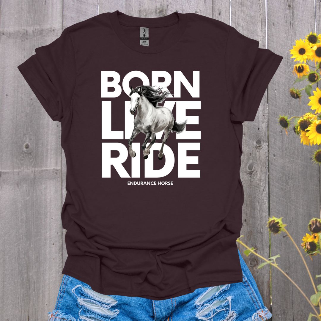 Born Live Ride Horse Softstyle T-Shirt