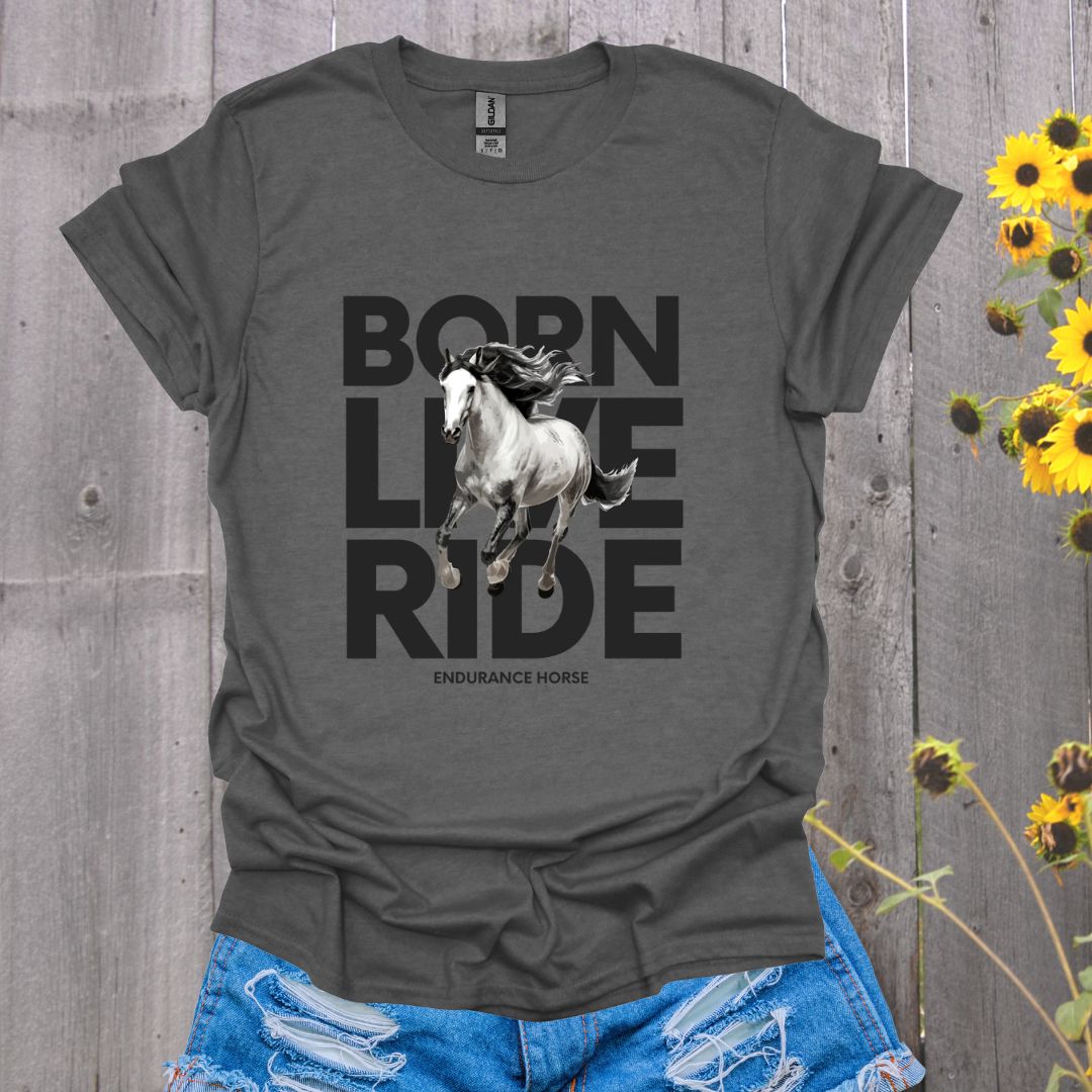 Born Live Ride Horse Softstyle T-Shirt