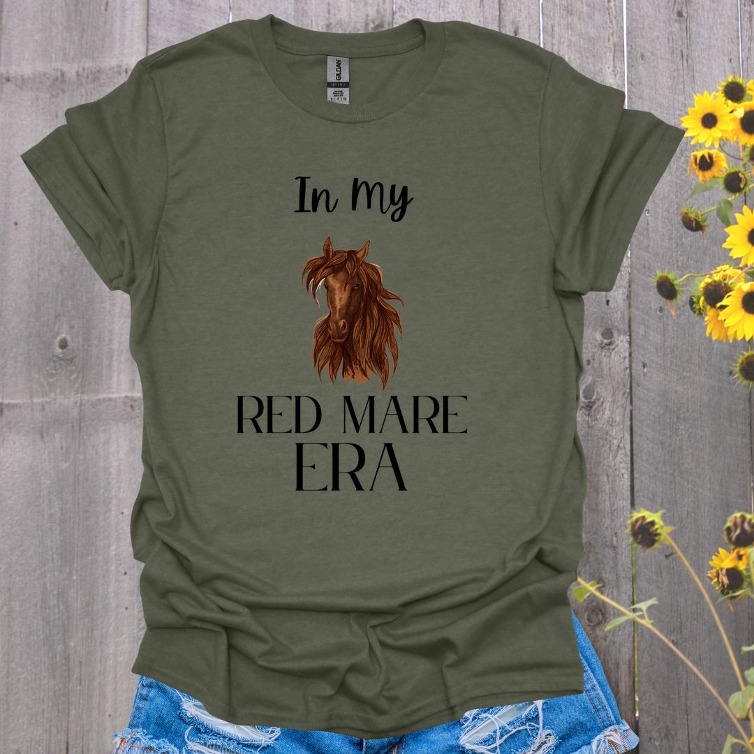 In My Red Mare Era Horse T-Shirt