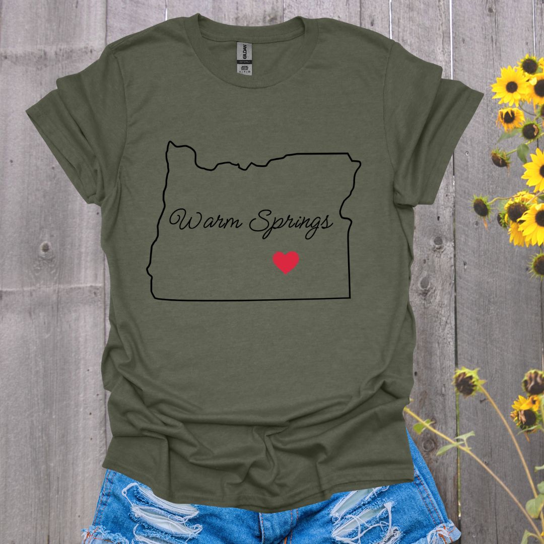 Warm Springs Oregon Mustang Horse T-shirt