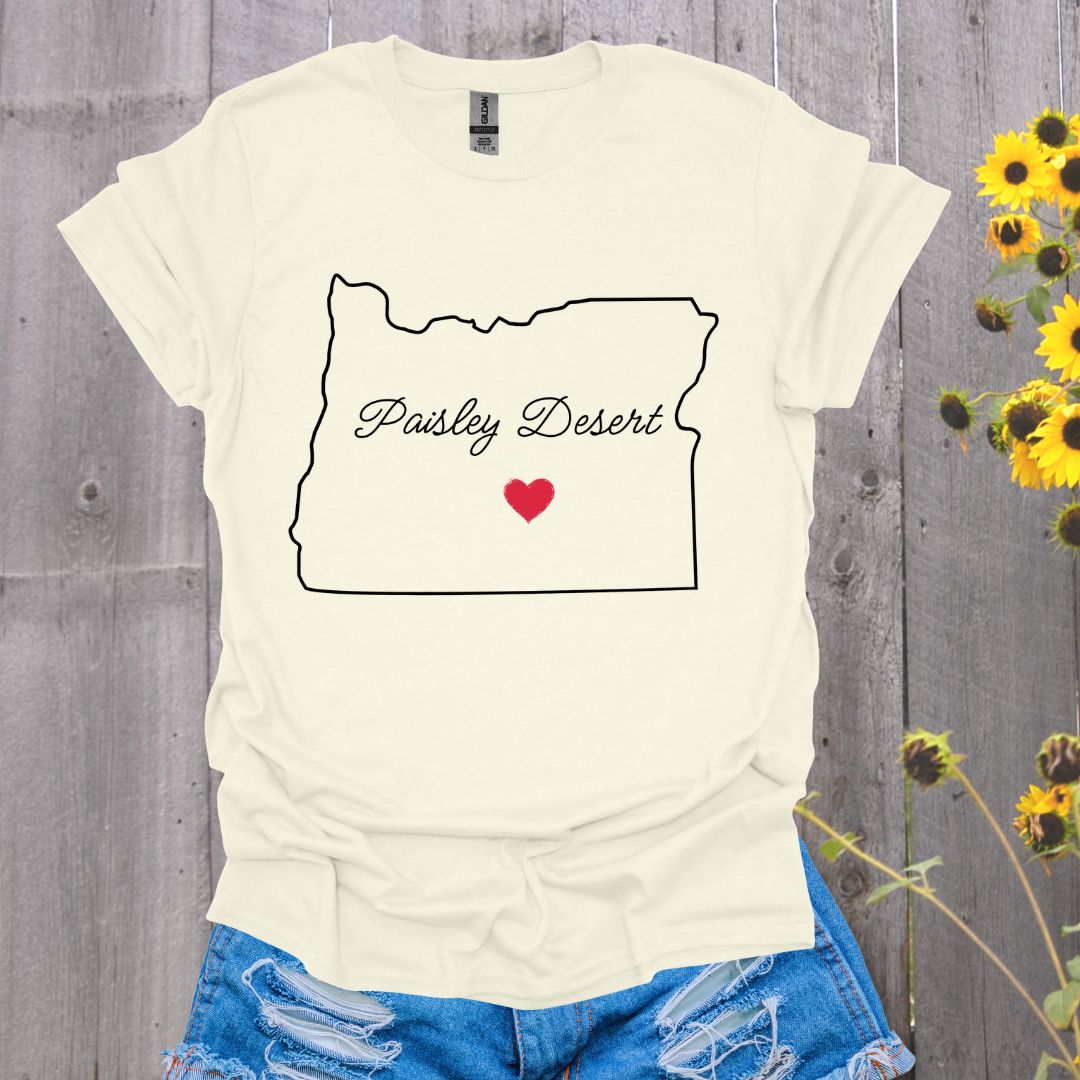 Paisley Desert Mustang Horse T-shirt