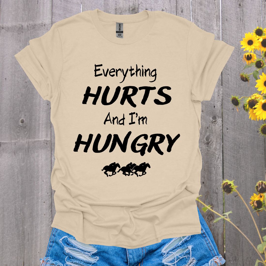 Everything Hurts Western Horse T-Shirt