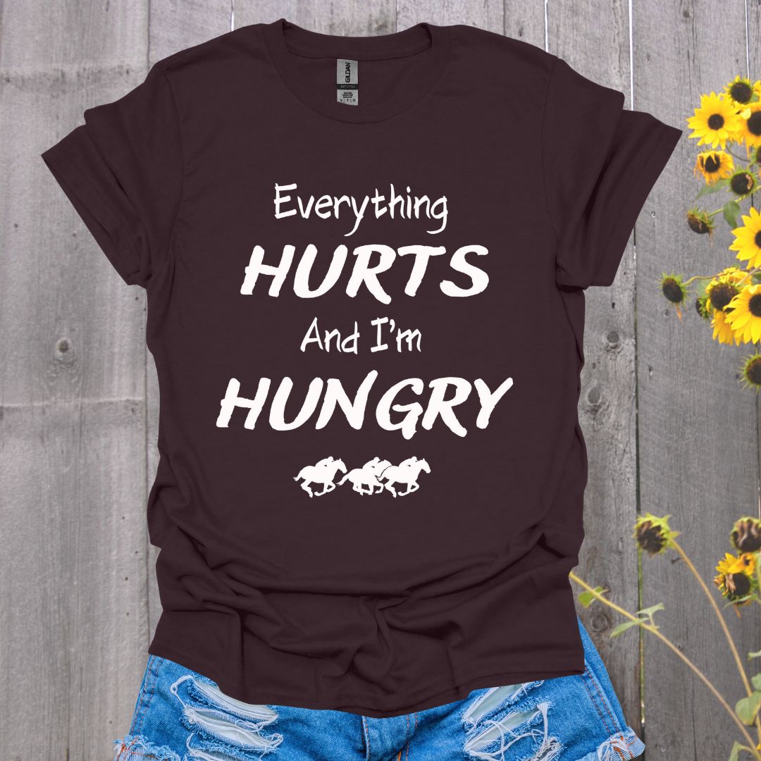 Everything Hurts Western Horse T-Shirt