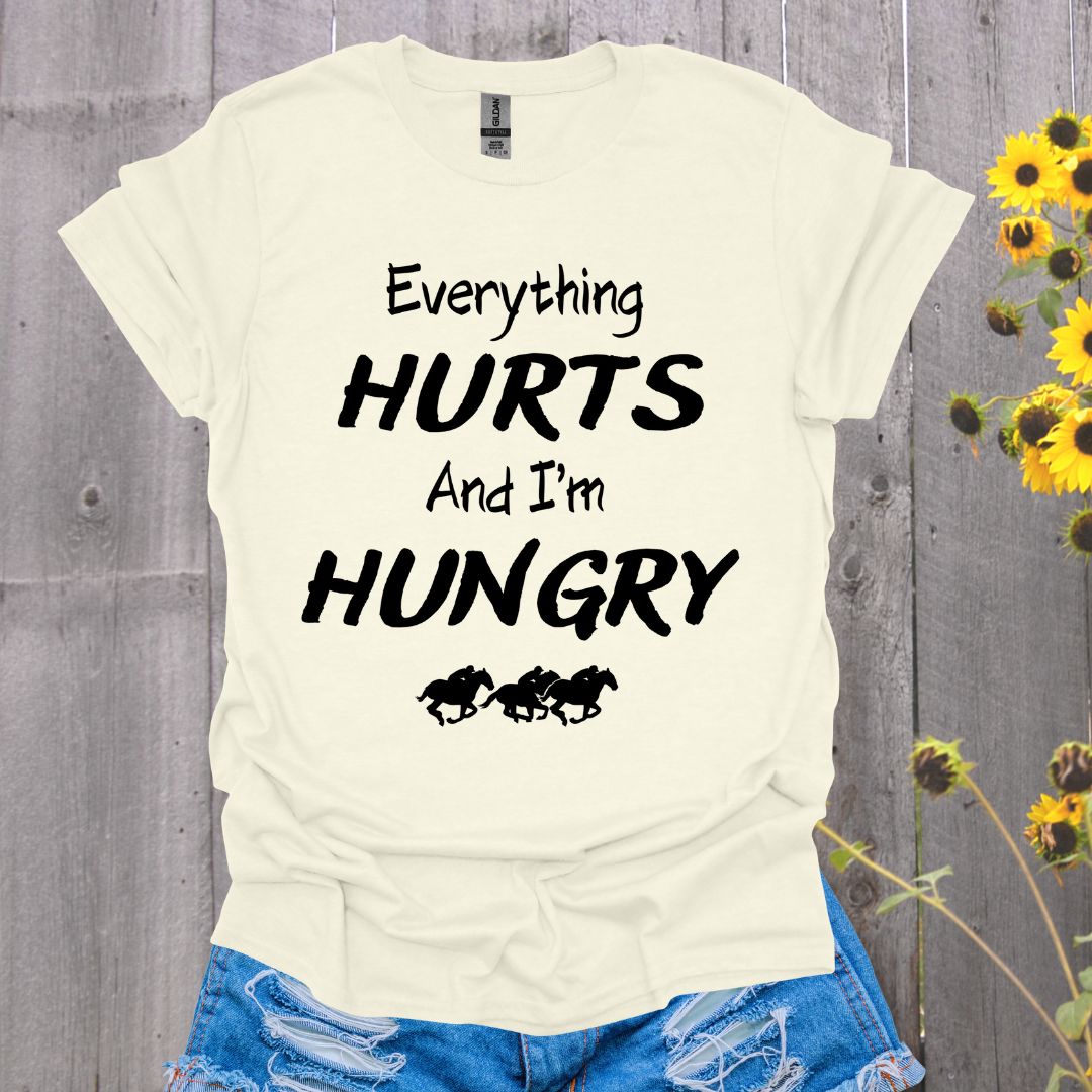 Everything Hurts Western Horse T-Shirt