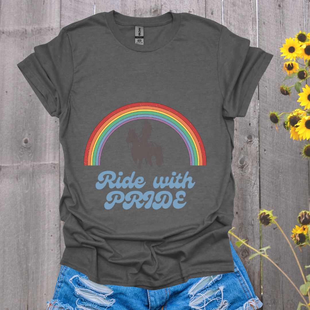 Western Ride With Pride Horse T-Shirt