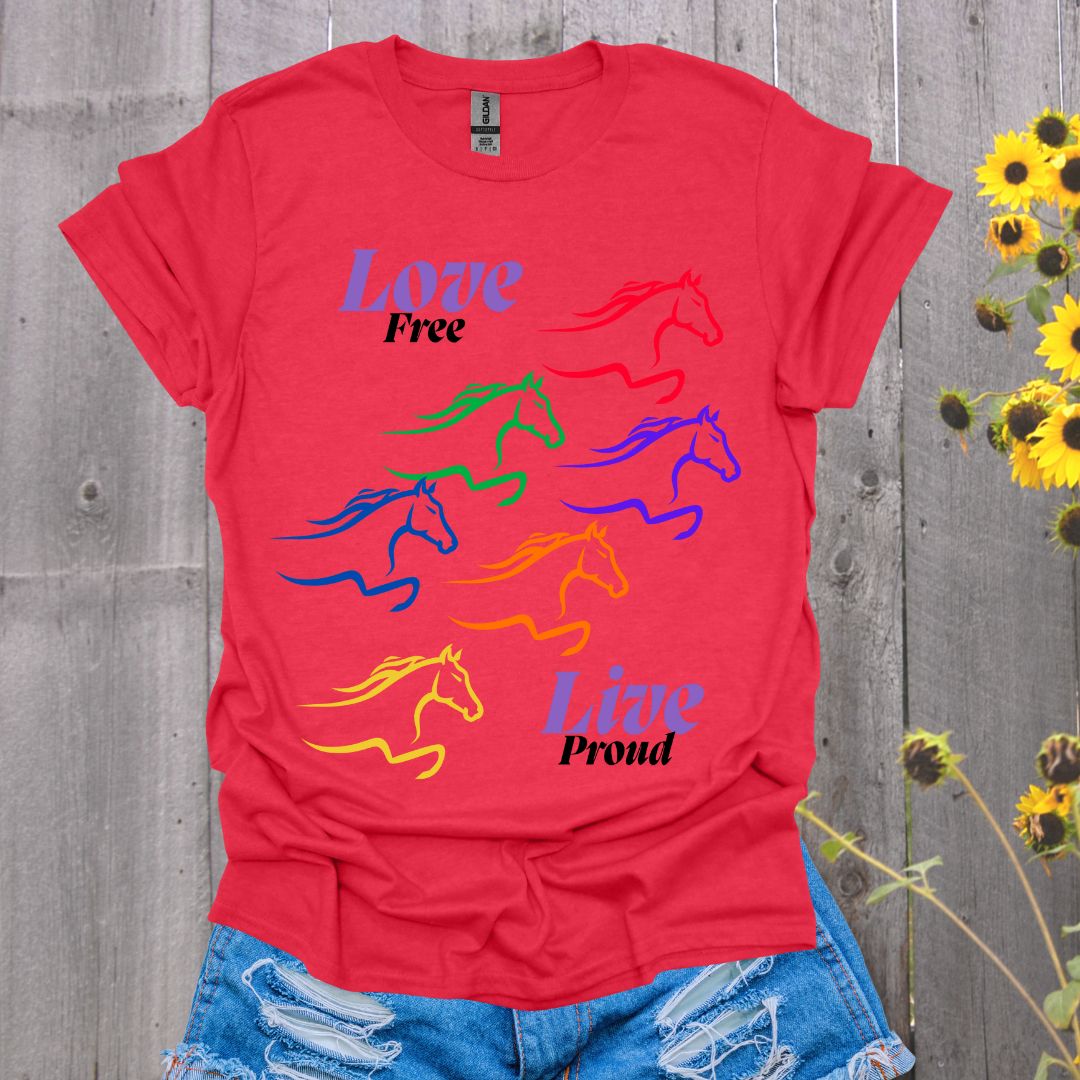 Love Free Horse Pride T-Shirt