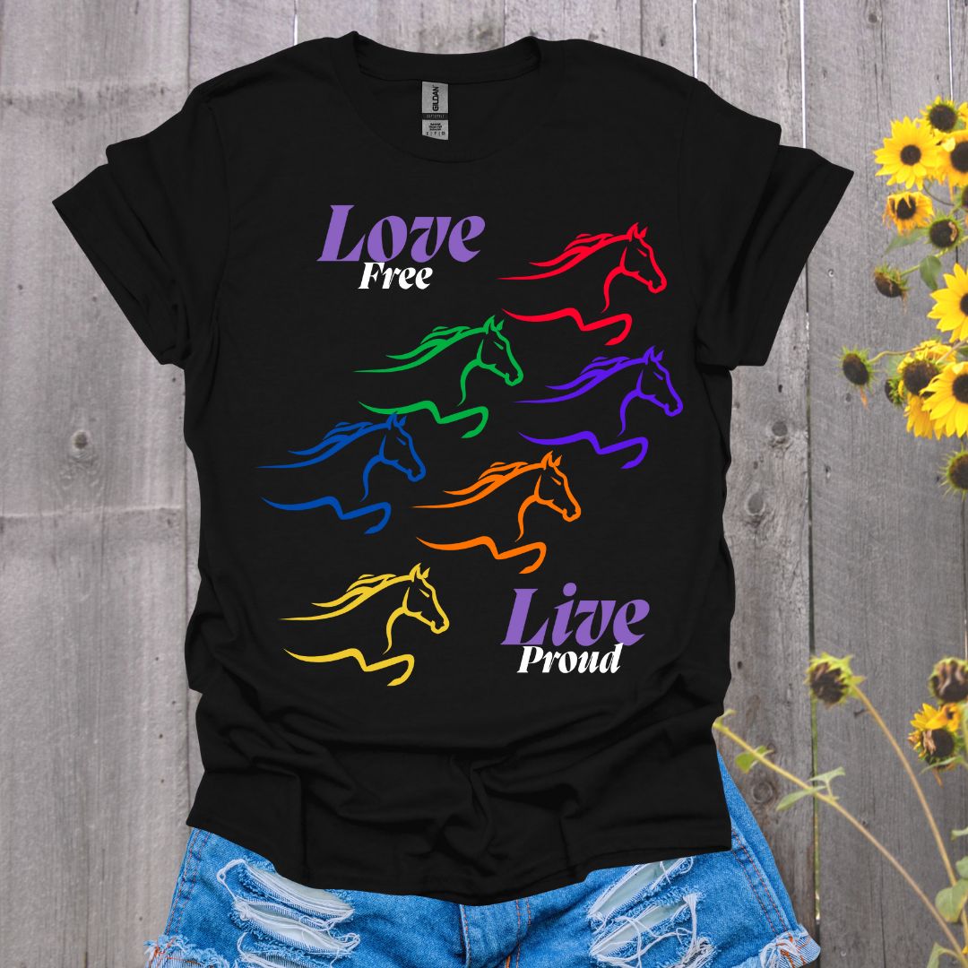 Love Free Horse Pride T-Shirt