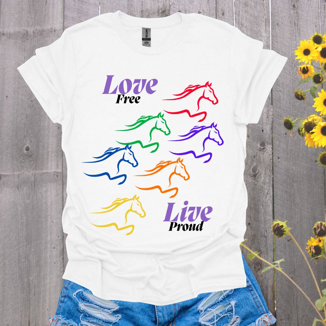 Love Free Horse Pride T-Shirt