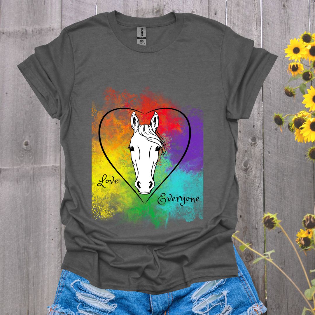 Love Everyone Horse Pride T-Shirt