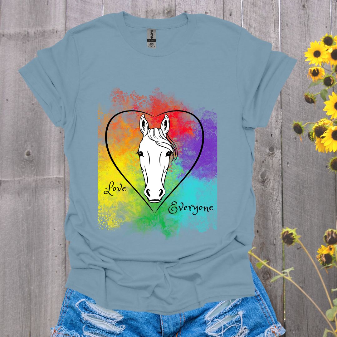 Love Everyone Horse Pride T-Shirt