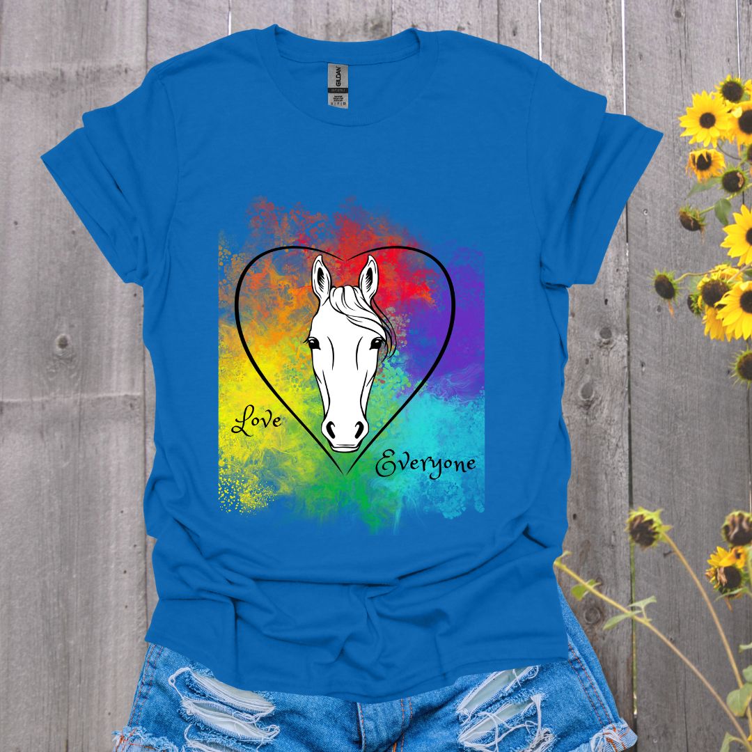 Love Everyone Horse Pride T-Shirt