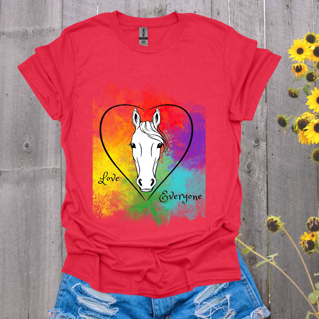 Love Everyone Horse Pride T-Shirt