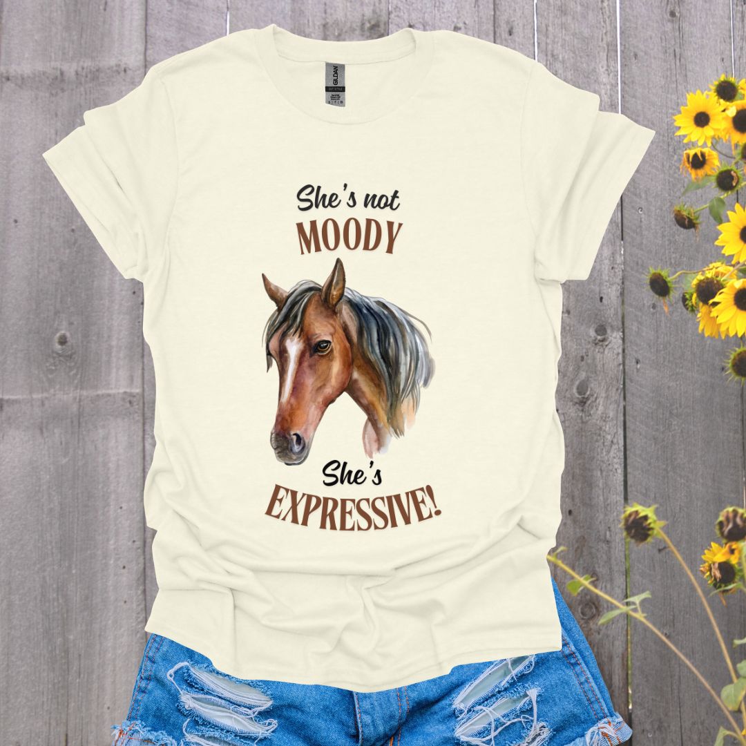 She's Expressive Horse T-Shirt