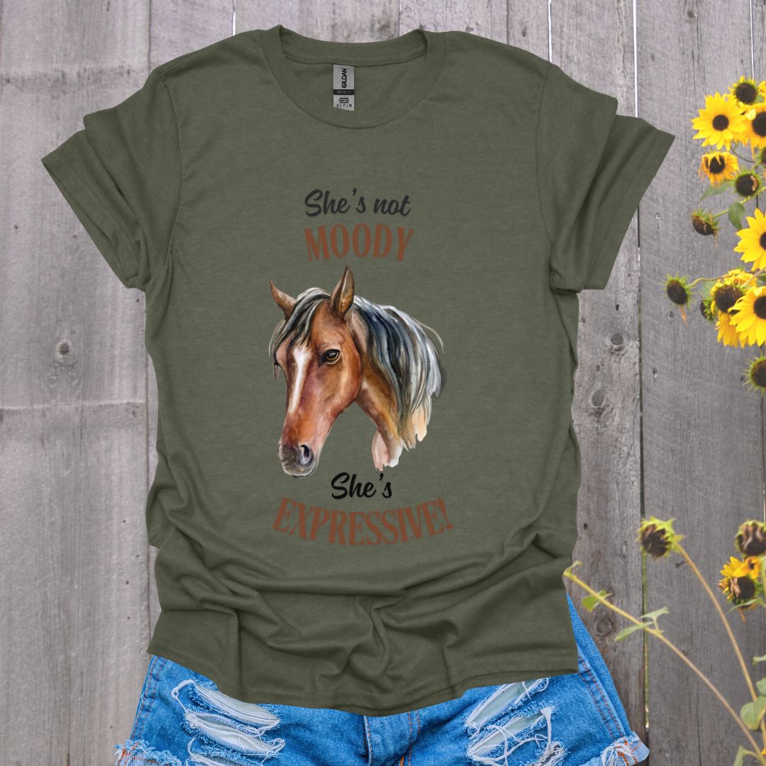 She's Expressive Horse T-Shirt