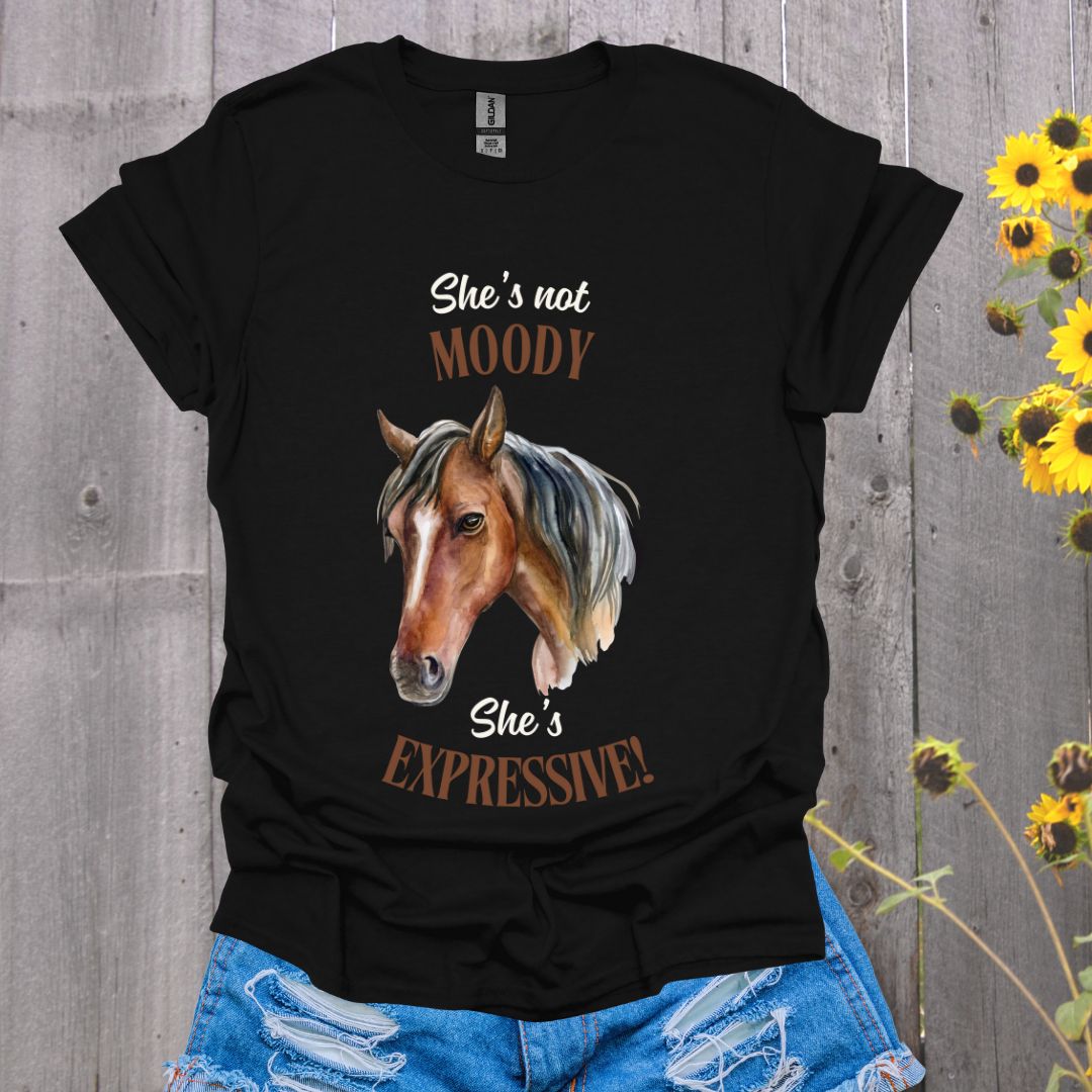 She's Expressive Horse T-Shirt