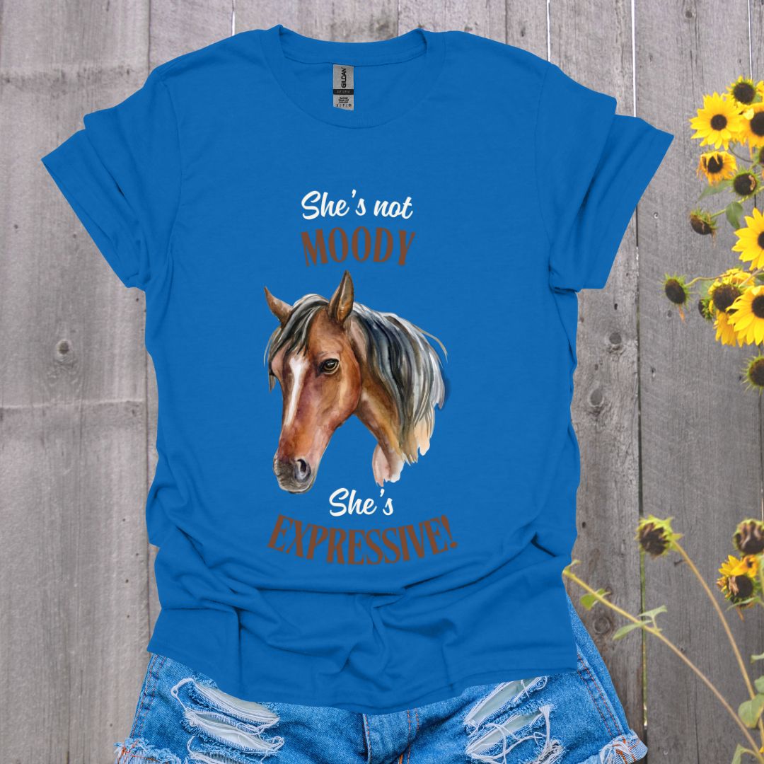 She's Expressive Horse T-Shirt