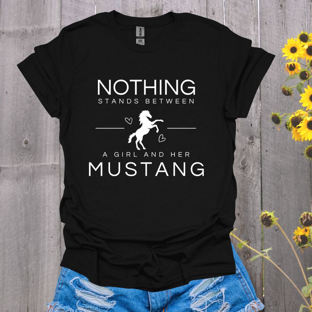 A Girl and Her Mustang T-shirt