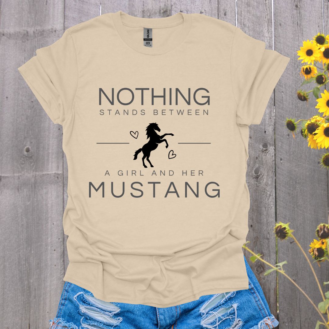 A Girl and Her Mustang T-shirt