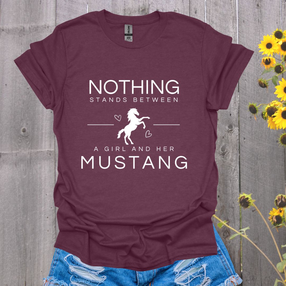 A Girl and Her Mustang T-shirt