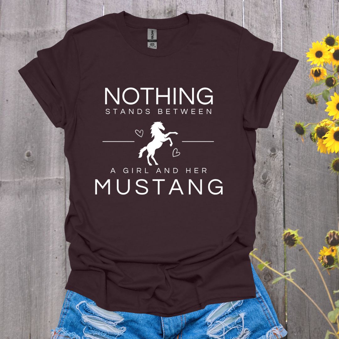 A Girl and Her Mustang T-shirt