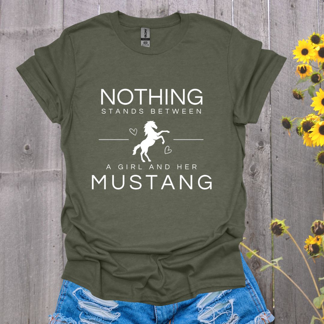 A Girl and Her Mustang T-shirt