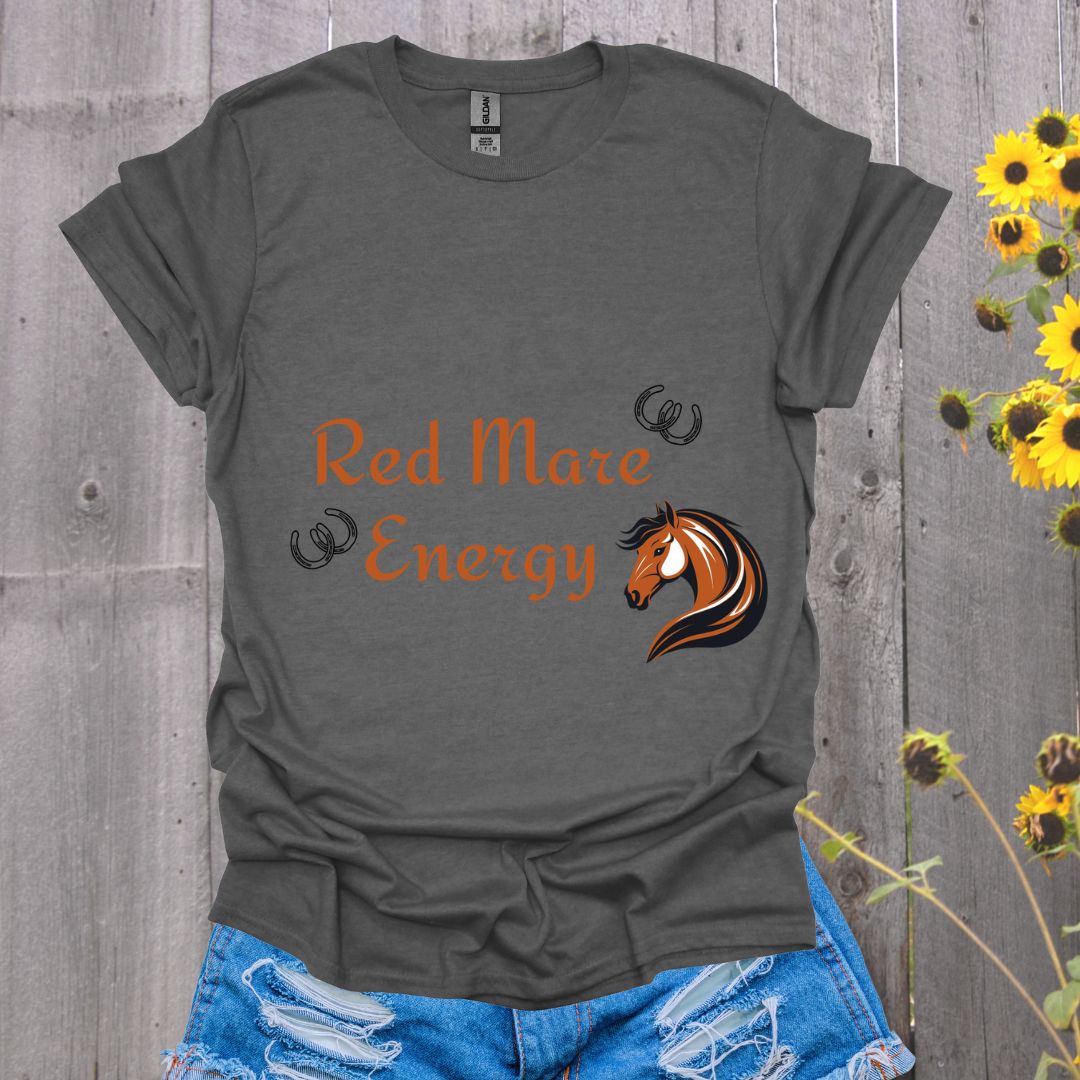 Red Mare Energy Horse T-Shirt
