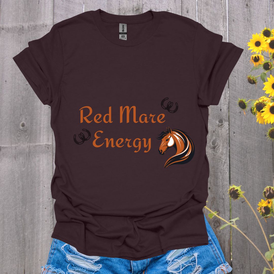 Red Mare Energy Horse T-Shirt