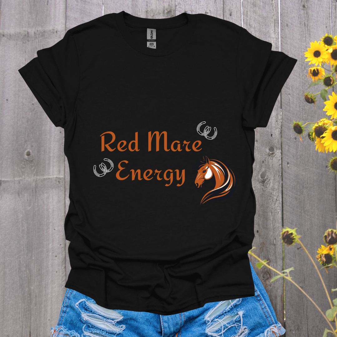 Red Mare Energy Horse T-Shirt