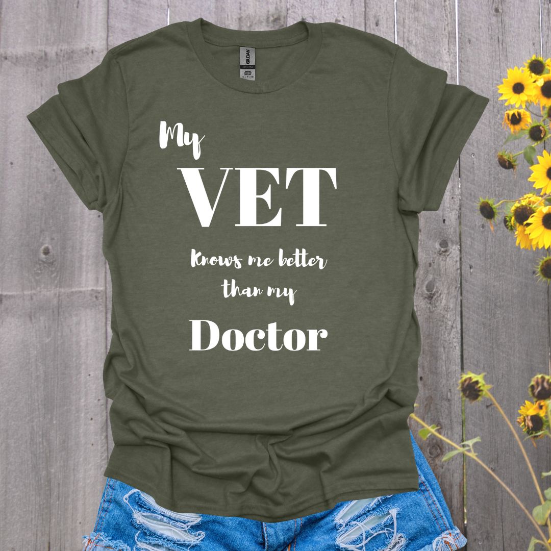 My Vet Knows Me Horse T-Shirt