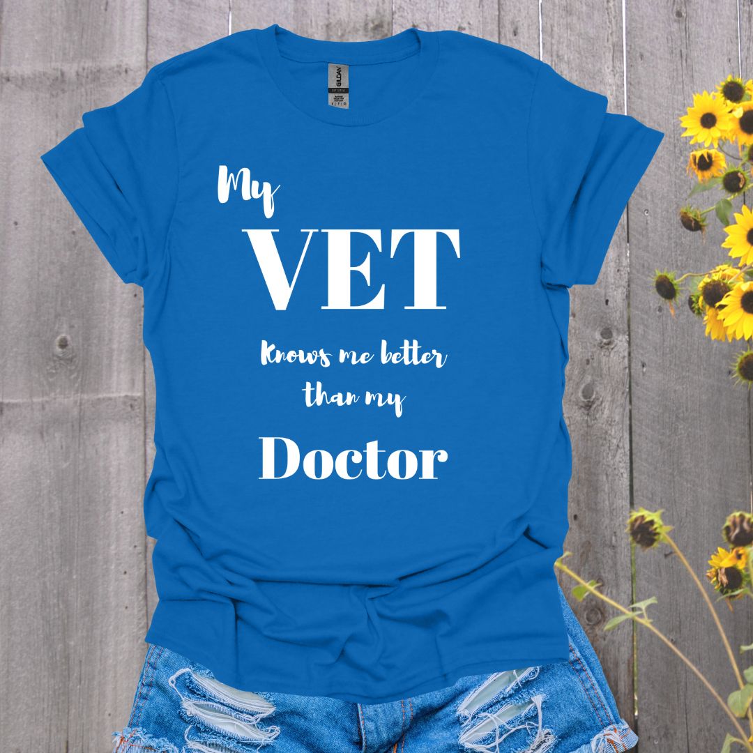 My Vet Knows Me Horse T-Shirt