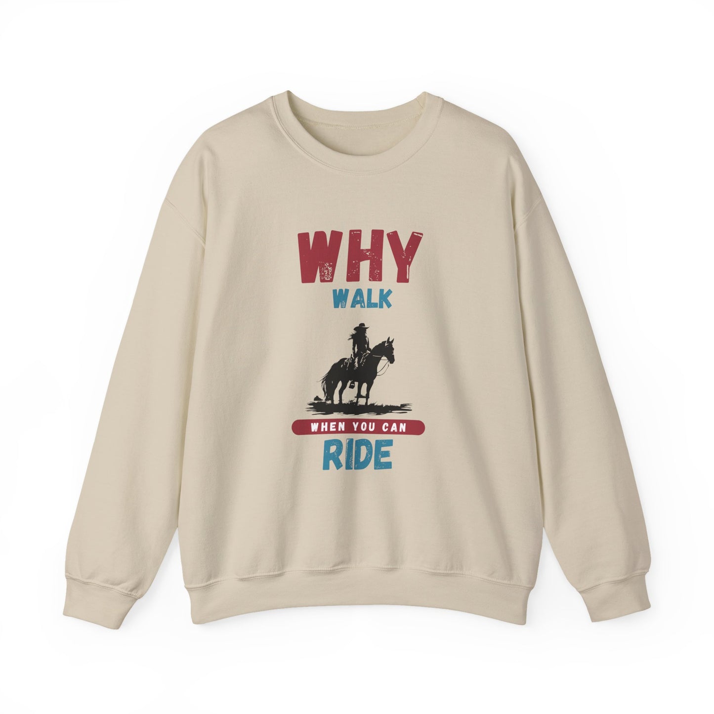 Why Walk Horse Crewneck Sweatshirt