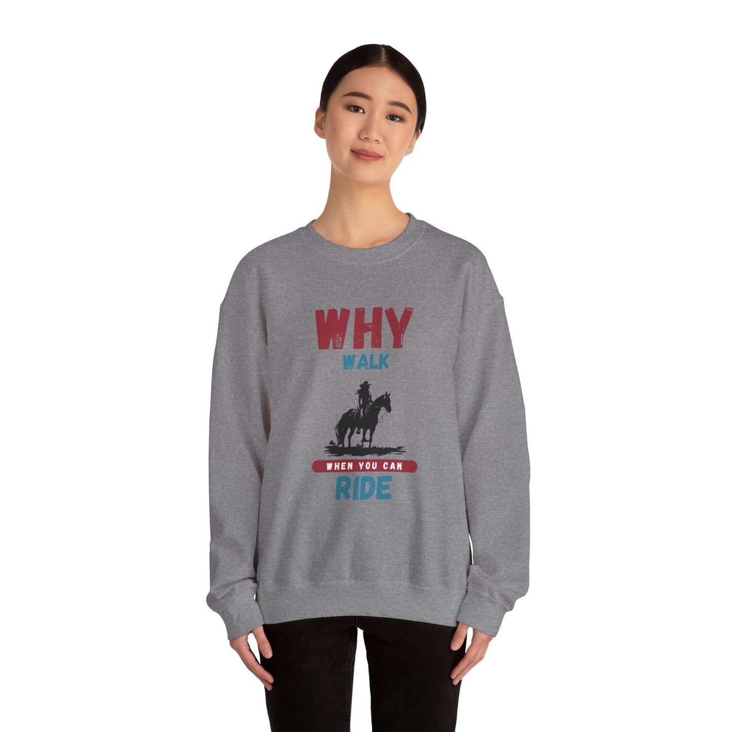 Why Walk Horse Crewneck Sweatshirt