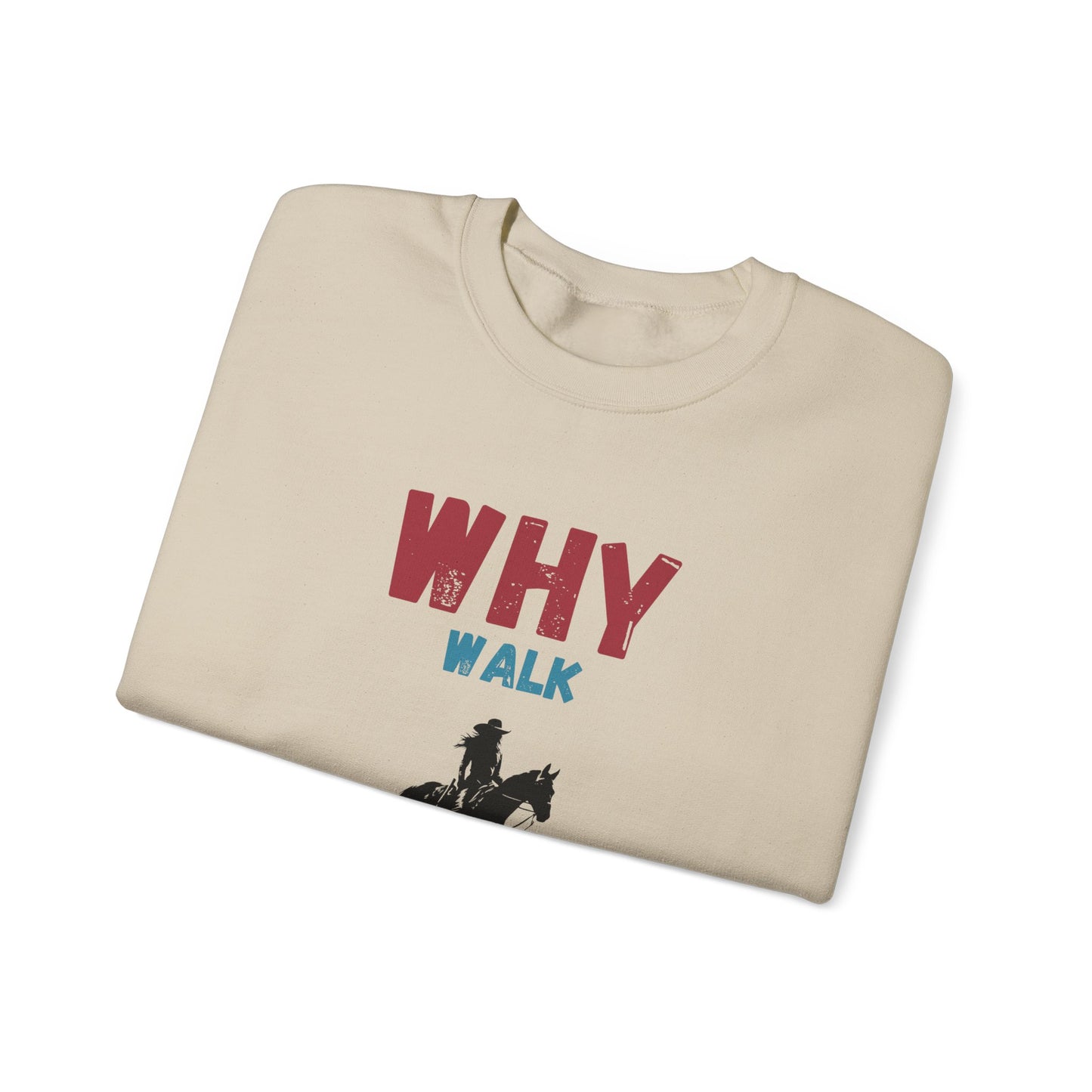 Why Walk Horse Crewneck Sweatshirt