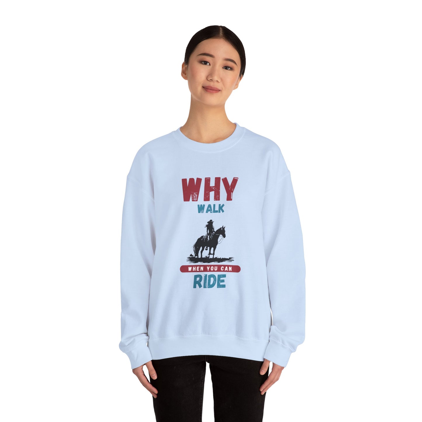 Why Walk Horse Crewneck Sweatshirt