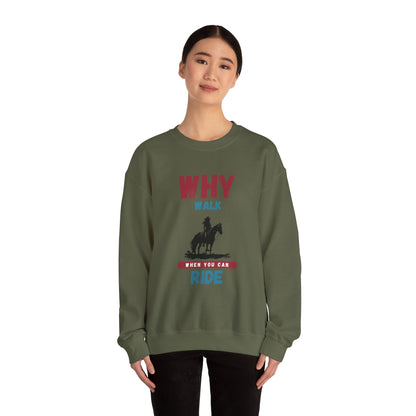 Why Walk Horse Crewneck Sweatshirt