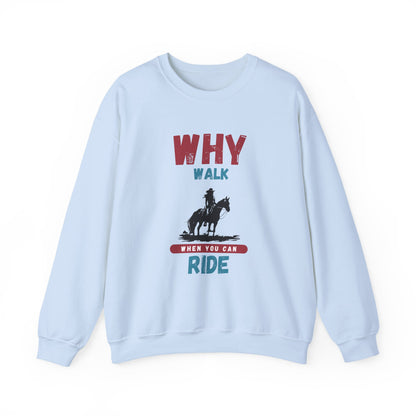 Why Walk Horse Crewneck Sweatshirt