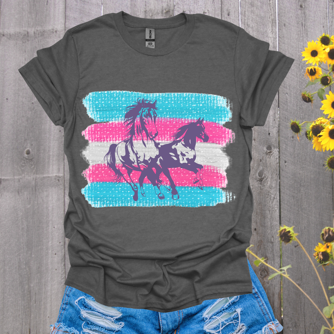 Trans Flag Horse T-Shirt