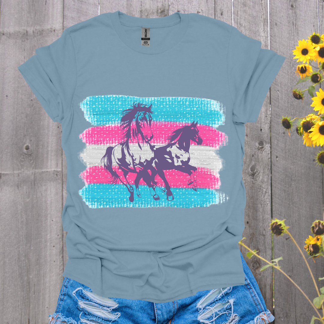 Trans Flag Horse T-Shirt
