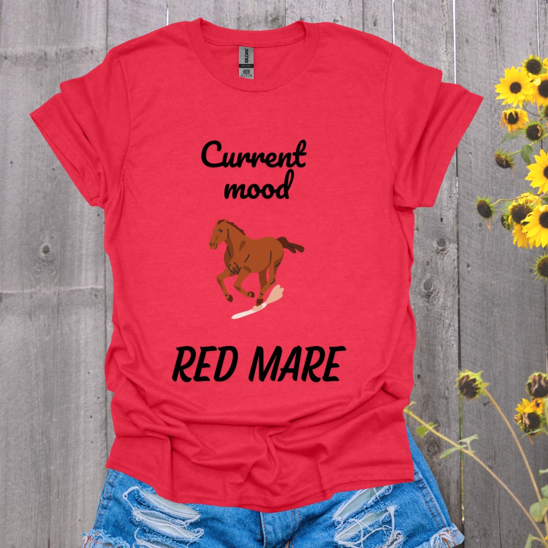 Current Mood Red Mare Horse T-Shirt