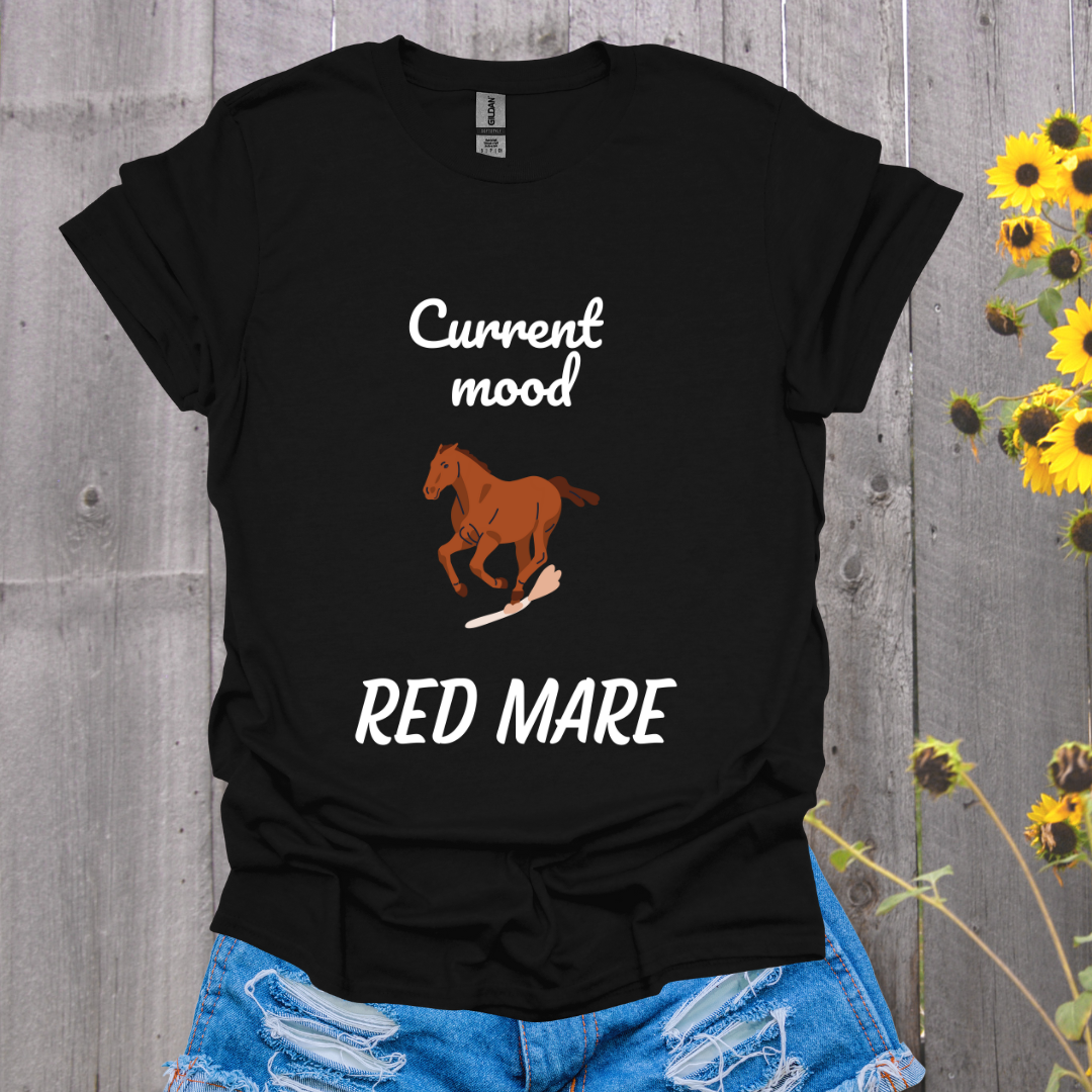 Current Mood Red Mare Horse T-Shirt