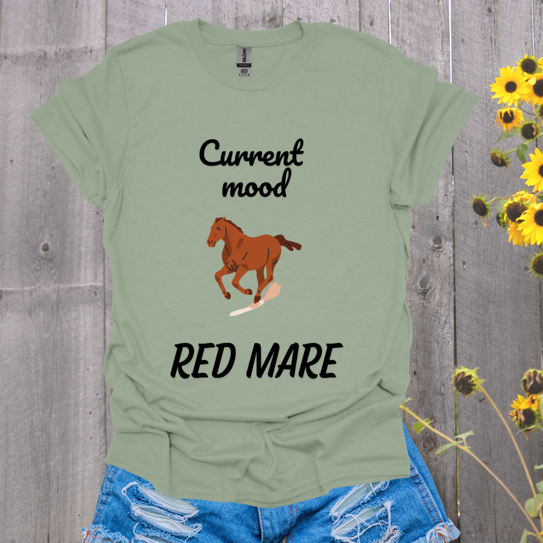 Current Mood Red Mare Horse T-Shirt