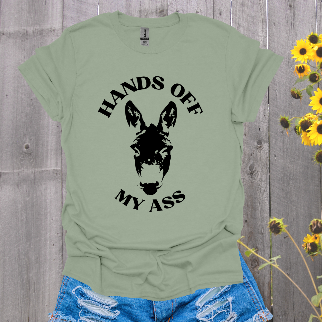 Hands Off Donkey T-shirt