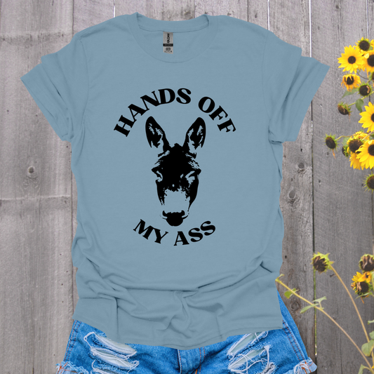Hands Off Donkey T-shirt