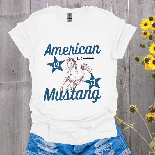 American Mustang Horse T-Shirt