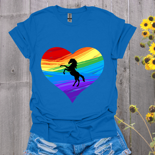 Rainbow Horse T-Shirt - Unisex Softstyle