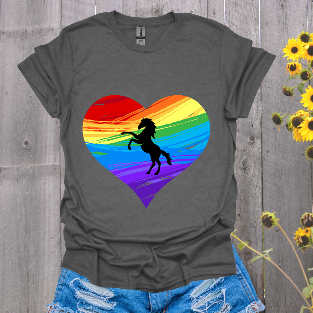 Rainbow Horse T-Shirt - Unisex Softstyle