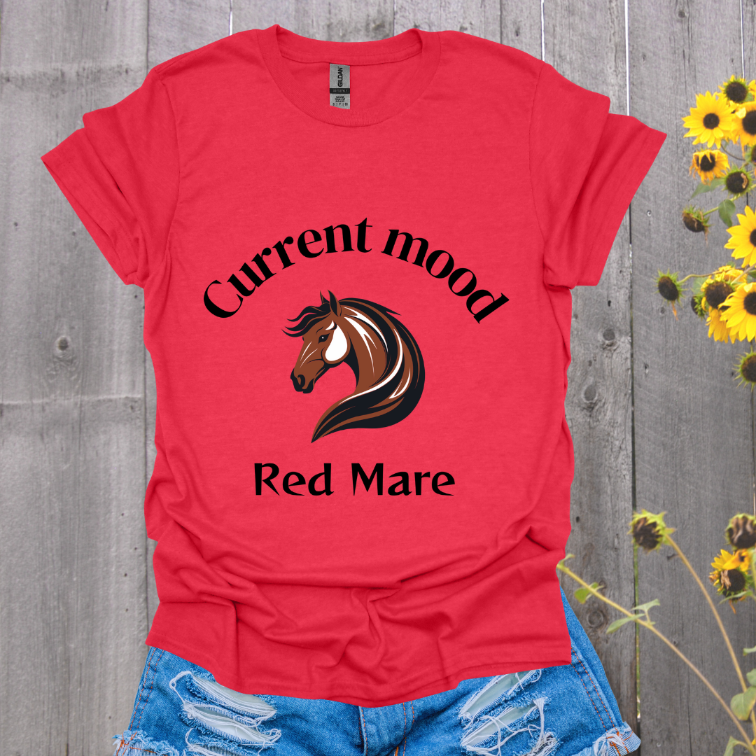 Current Mood Red Mare Horse T-Shirt
