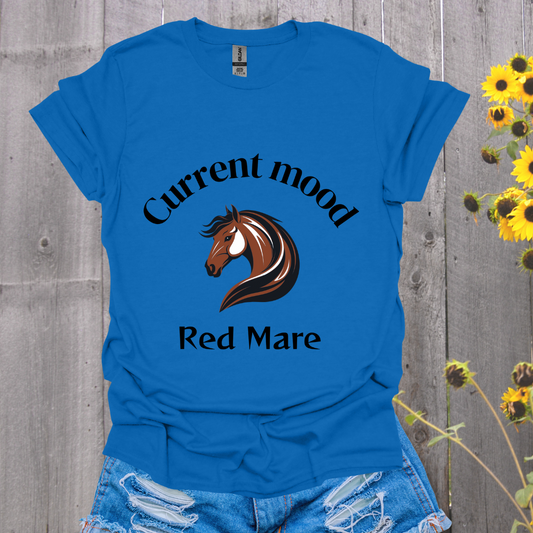 Current Mood Red Mare Horse T-Shirt