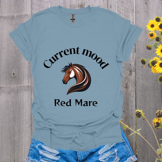 Current Mood Red Mare Horse T-Shirt